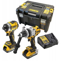 Dewalt DCK2200H2T 18V XR Brushless Power Tool Kit DCD1007 & DCF860 2x 5.0Ah Powerstack Batteries, Charger & TSTAK Case £649.95